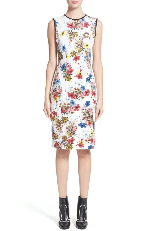 Floral Print Maura Sleeveless Neoprene Dress