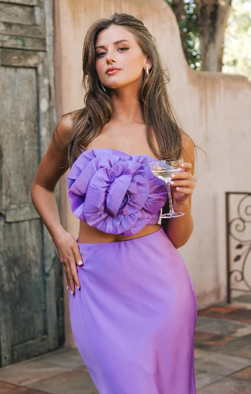 Rose Top ~ Violet Taffeta