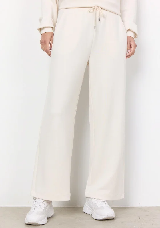 Soyaconcept Banu Straight Leg Jersey Trousers, Cream