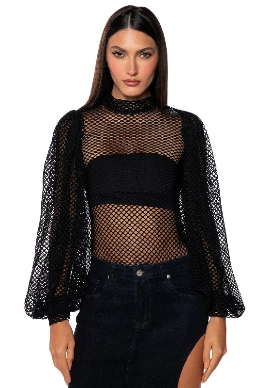 SWEET NOTHINGS NETTED BLOUSE