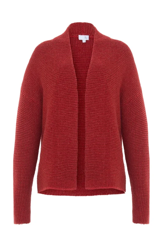 CASHMERE LINKS STITCH CARDIGAN