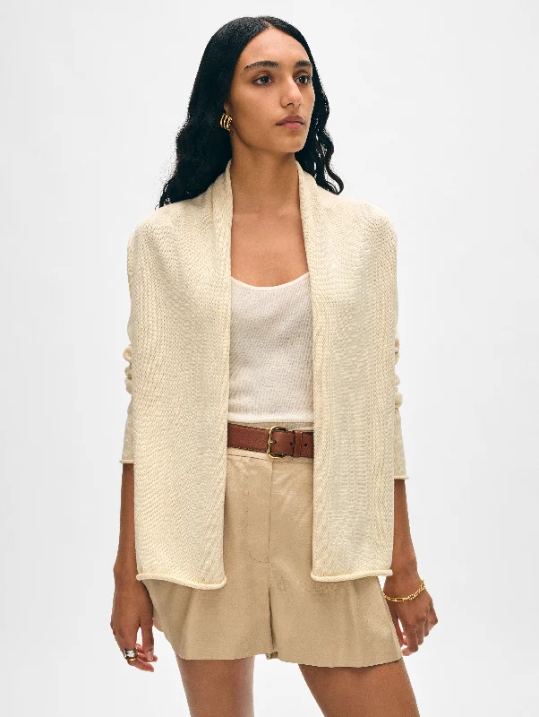 Organic Cotton Mini Trapeze Cardigan