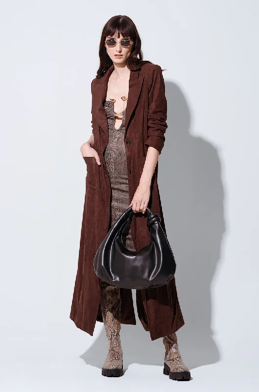 VERO SUEDE EFFECT TRENCH