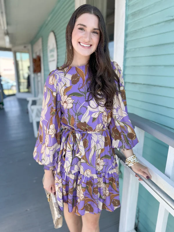 The Lavender Floral Dress