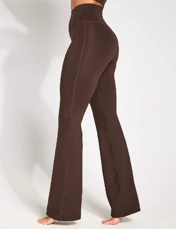 Compressive Flare Legging - Cocoa Bean