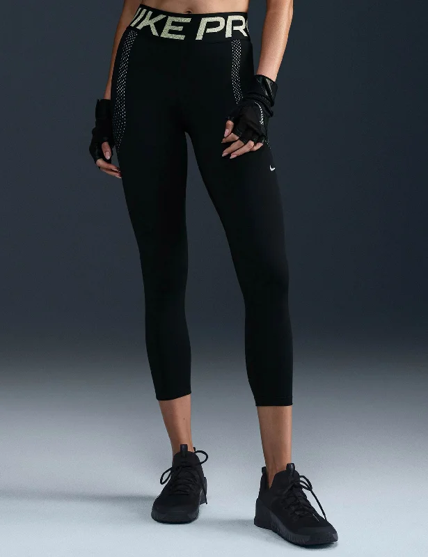 Pro Sculpt High Waisted 7/8 Leggings - Black/Reflective Silver