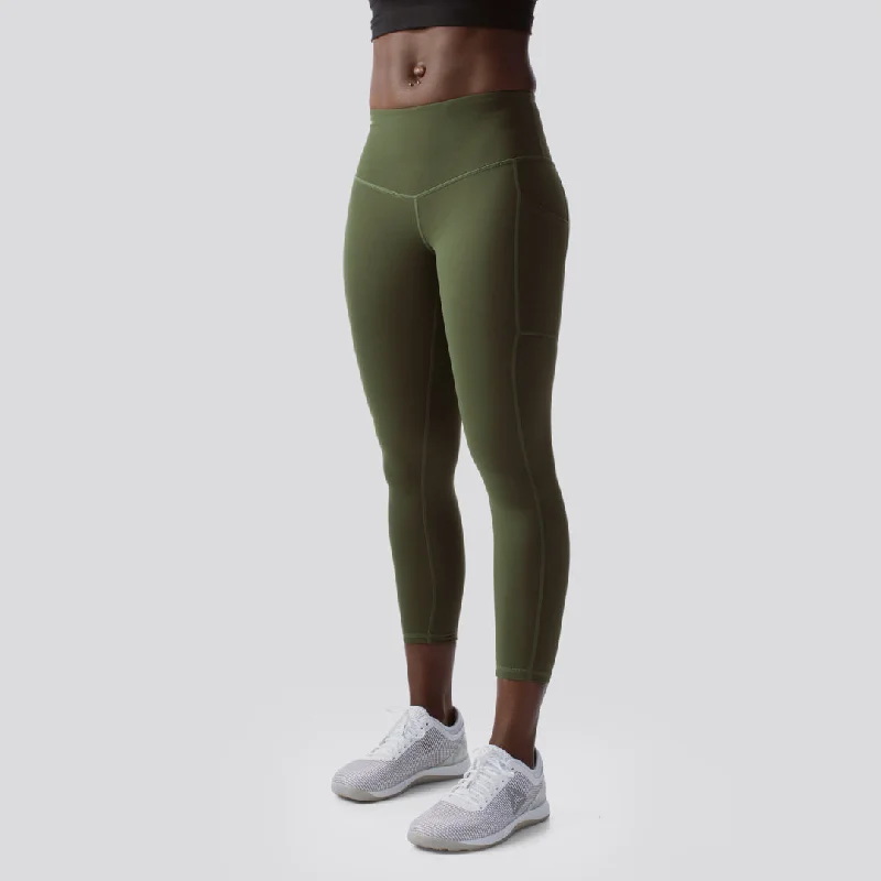 Rise & Grind Capri (Tactical Green)