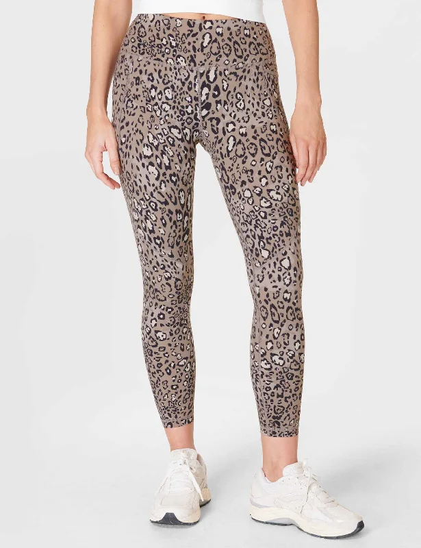 Power 7/8 Gym Leggings - Brown Luxe Leopard Print